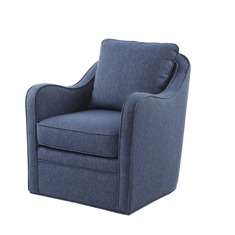 Loftus Upholstered Wide Swivel Arm Chair